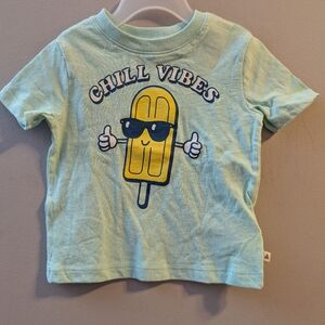 🆕 Baby GAP Chill Vibes Toddlers Popsicle Mint Green T-Shirt Top 12-18 Months 🧊